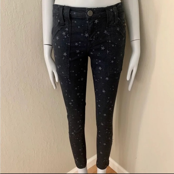 JOIE Park Skinny C Star Print Low-Rise Jeans Caviar Gray Size 25 - Picture 5 of 12